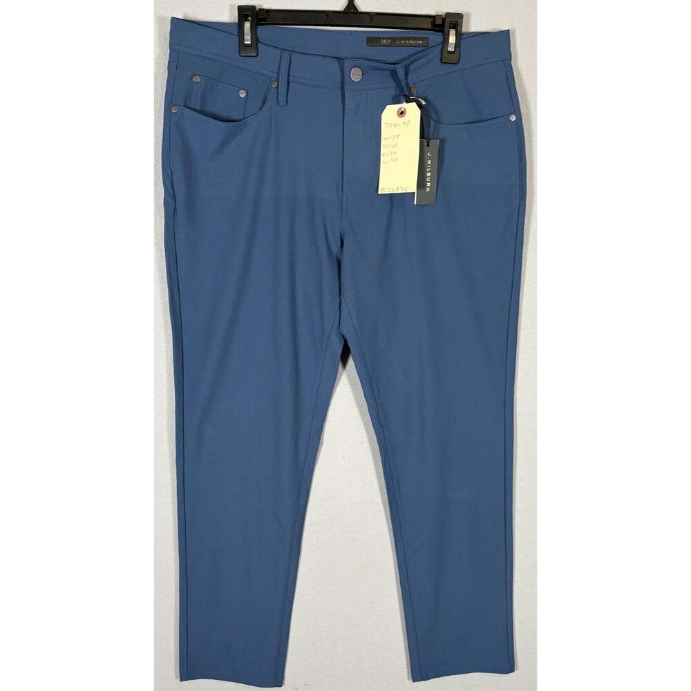 NWT J Hilburn Pants Mens 36x29 Blue Light Academia Business Casual Pants
